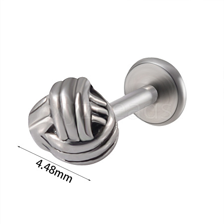 304 Stainless Steel Threadless Labret Stud WG47083-03-1