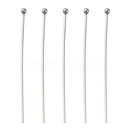 Tarnish Resistant 304 Stainless Steel Ball Head Pins STAS-K146-045-40x0.7mm-1