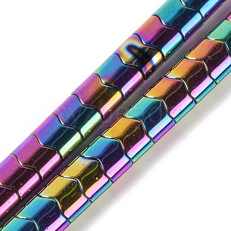 Electroplated Synthetic Non-magnetic Hematite Beads Strands G-Q174-01D-1