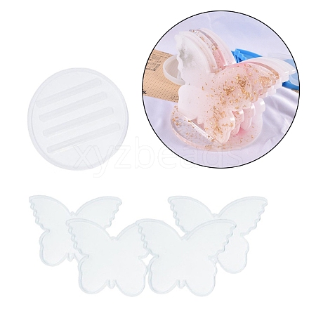 DIY Cup Mat Set Silicone Molds DIY-K036-10-1