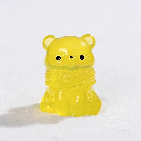 Luminous Resin Bear Miniature Ornaments PW-WGF682A-04-1