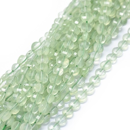 Natural Prehnite Beads Strands G-I249-A14-1