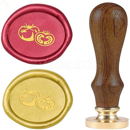 DIY Wood Wax Seal Stamp AJEW-WH0131-232-1