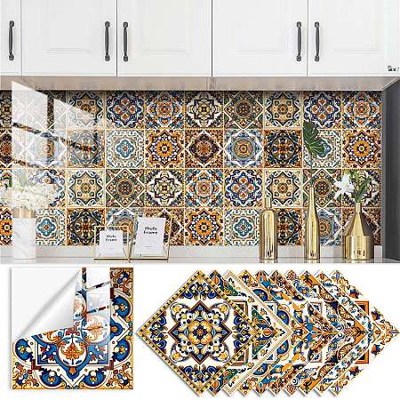 PVC Tiles Moroccan Design Self-Adhesive Wall Stickers PW24030223438-1