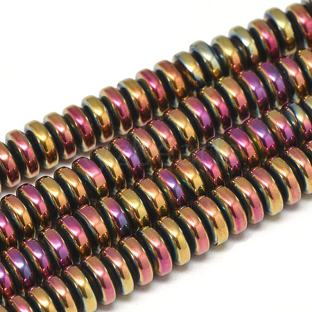 Electroplate Non-magnetic Synthetic Hematite Beads Strands G-T061-42D-1