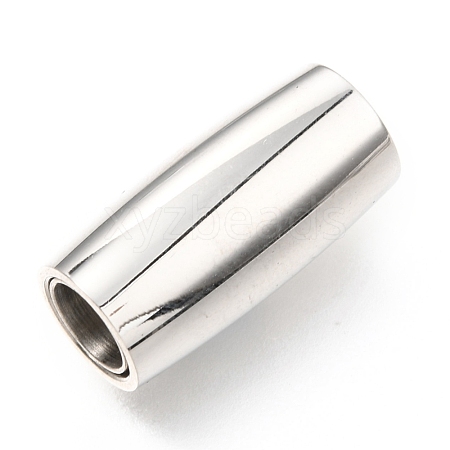 Tarnish Resistant 304 Stainless Steel Magnetic Clasps with Glue-in Ends STAS-C020-01P-1