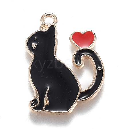 Alloy Enamel Pendants X-ENAM-O046-01A-1