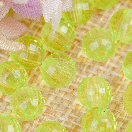 Transparent Acrylic Beads TACR-NH0001-B-14-1