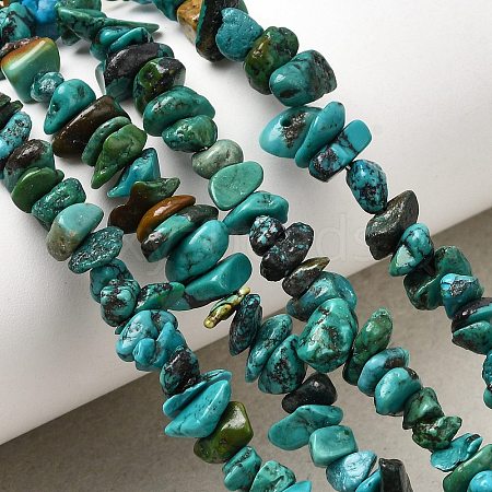 Natural HuBei Turquoise Bead Strands G-H345-A01-08-1