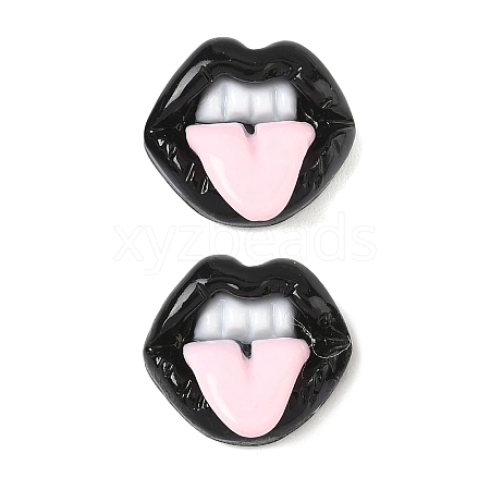 Funny Opaque Resin Cabochons CRES-D312-01C-1