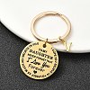 Valentine's Day Brass & 201 Stainless Steel Keychain KEYC-YW00097-22-1