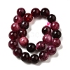 Dyed Natural Malaysia Jade Beads Strands G-G021-02B-20-2