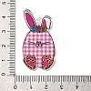 Easter Printed Transparent Acrylic Pendants MACR-P042-A02-3