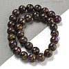 Synthetic Gold Clinquant Stone Beads Strands G-P549-A01-03E-3