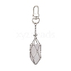 Stainless Steel Braided Chain Macrame Pouch Empty Stone Holder Pendant Decorations HJEW-JM02056-2