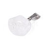 Natural & Synthetic Mixed Gemstone Carved Pendants G-Q608-01-3