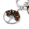 Natural Tiger Eye Keychain KEYC-M022-01G-3