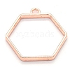 Zinc Alloy Open Back Bezel Pendants PALLOY-WH0082-52A-1
