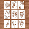 Plastic Reusable Drawing Painting Stencils Templates Sets DIY-WH0172-031-3