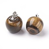 Natural Tiger Eye Pendants G-E513-A01-1