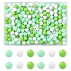 300Pcs 3 Colors Opaque Acrylic Beads MACR-YW0003-13A-1