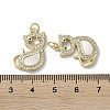 Brass Micro Pave Cubic Zirconia Pendants KK-G485-20C-G-3