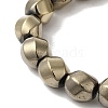 Electroplated Non-Magnetic Synthetic Hematite Beads Strands G-P518-05G-01-3