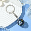 Round Glass Beads Keychain KEYC-YW00066-08-1