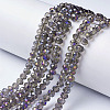 Electroplate Transparent Glass Beads Strands LS-EGLA-A034-T8mm-F11-1