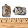 Natural Mexican Agate Pendants G-Z070-01P-01-3