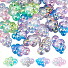 30Pcs Transparent Acrylic European Beads OACR-SC0002-72-1