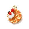 Brass Enamel Pendants KK-CBA260B-14A-G-1