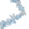 Natural Aquamarine Chip Beaded Stretch Bracelets for Women Men BJEW-JB10647-03-4