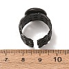 Woven Bezel 304 Stainless Steel Cuff Ring Components SA-CBAD8FA-01EB-03-3