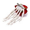 Skeleton with Rose Flower Plastic Alligator Hair Clips PHAR-M015-01B-2