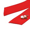 Christmas Polyester Ribbon Safety Pin Brooch JEWB-H012-01A-3