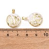 Brass Enamel Locket Pendants KK-G543-01G-01-3