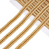 Polyester Braided Lace Trim OCOR-WH0078-08B-1