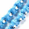 Opaque Handmade Bumpy Lampwork Beads Strands LAMP-T007-19-A02-1