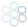 7Pcs 7 Style Glass Seed Beaded Stretch Bracelets Set BJEW-JB09575-3