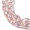 Transparent Electroplate Glass Beads Strands LS-EGLA-N013-T6mm-B18-3