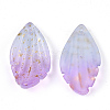 Two Tone Transparent Spray Painted Glass Pendants GLAA-T017-03B-B07-3