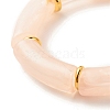 Acrylic Tube Beaded Stretch Bracelets X-BJEW-JB07774-05-4
