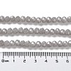 Baking Paint Imitation Jade Glass Bead Strands X-DGLA-A034-J6MM-A43-5