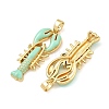Brass Enamel Pendants KK-T001-02G-2