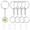 5Pcs 304 Stainless Steel Open Back Bezel Pendants STAS-TAD0001-01E-1