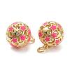 Brass Enamel Charms KK-A153-02G-H-3