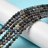 Natural Dumortierite Quartz Beads Strands G-H298-A06-02-2