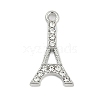 Rack Plating Alloy Micro Pave Rhinestone Pendants FIND-K020-08P-1