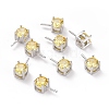 Rhodium Plated 925 Sterling Silver Peg Bails STER-D035-47P-08-1